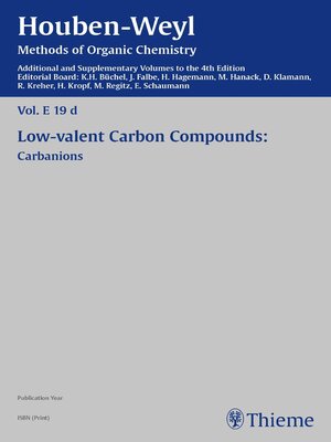 cover image of Houben-Weyl Methods of Organic Chemistry Volume E 19d Supplement